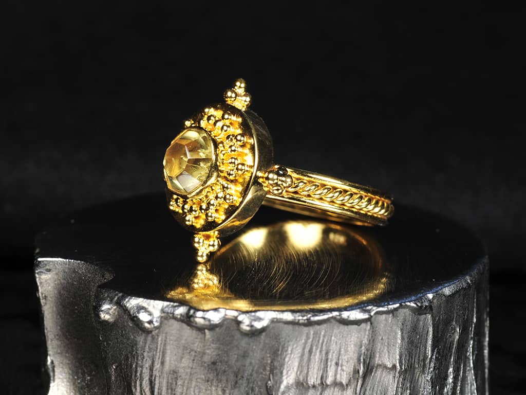 Mali Garnet – Gold Ring – Gold Handmade Jewelry | Ancient Roads Jewelry