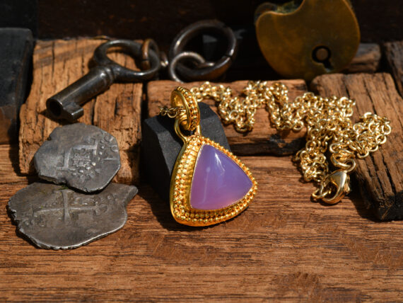 Holly Blue & Gold Pendant