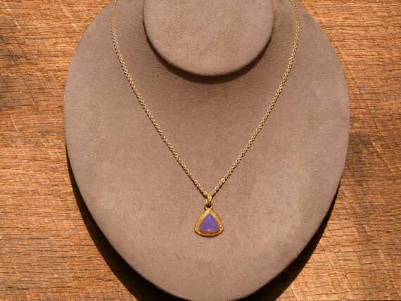 Holly Blue & Gold Pendant