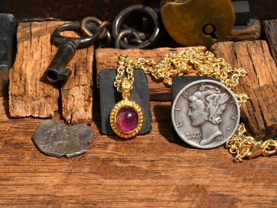 Ruby & Gold Pendant