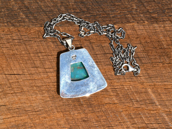 Gem Silica, Sterling Silver & Gold Pendant