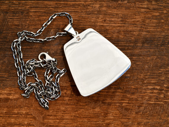 Australian Opal, Sterling Silver & Gold Pendant