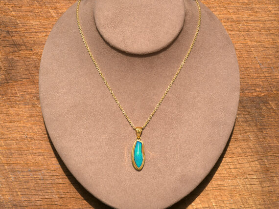 Australian Opal & Gold Pendant