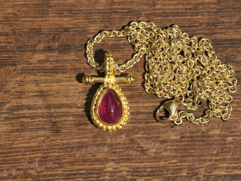 Ruby & Gold Pendant