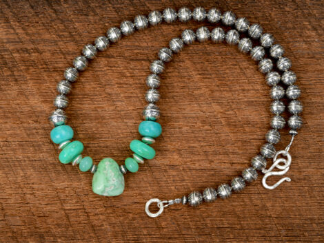Carico Lake, Chrysoprase & Gem Silica Necklace